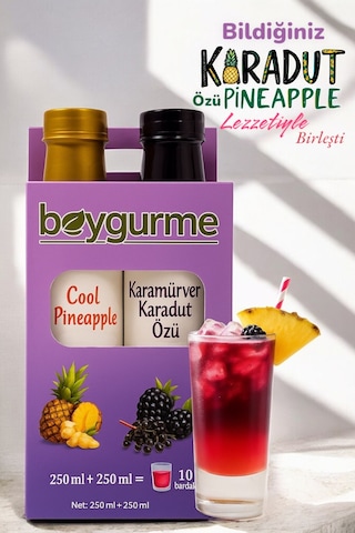 Beygurme Serin Yaz Ikilisi Cool Pineapple & Karamürverli Karadut Özü 2'li