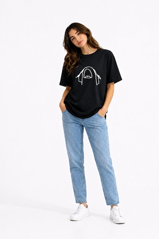 Nevermind Saç Yolma Temalı Çift Kombini Oversize Unisex Tişört Sevgili Tişö Siyah