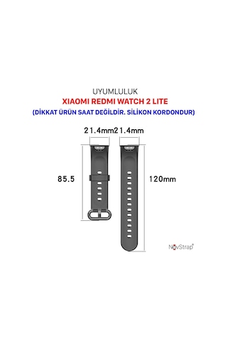 Xiaomi Redmi Watch 2 Lite Uyumlu Kordon Kayış Jel Silikon Akıllı Saat Bileklik Kordonu