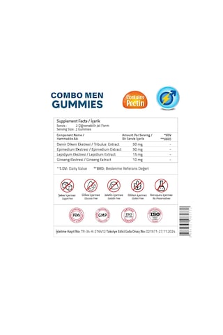 Comb Men 60 Gummies