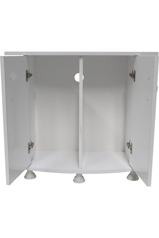 Kanki Pet Mdf Bombeli Akvaryum Sehpa Beyaz 100 CM