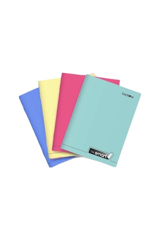 Çınar Im Smart A4 60 Yaprak Plastik Kapak Dikişli Defter Kareli 4 Adet