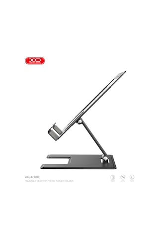Özel Üretim Xo C136 Katlanabilir Metal Tablet Ve Telefon Standı Isıya Dayanıklı Hafif Tutucu