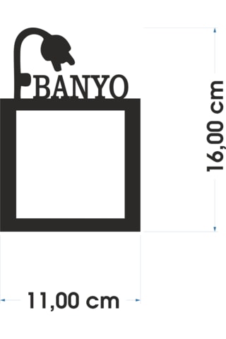 Priz Çerçevesi Banyo Mdf Duvar Dekorasyon Ürünü