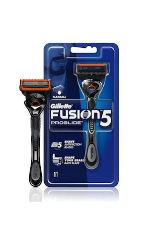 Gillette Fusion Proglide Flexball Makine + 5 Yedek Bıçak , Men Deodorant , Köpük , Seyahat Çantası Hediye