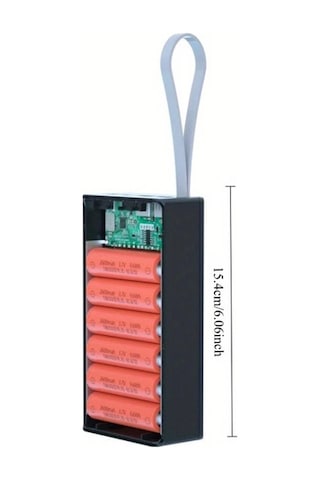 Honeybeeshop Beyaz 12 Bolum Cikarilabilir 12 Hucreli 18650 Pil Guc Bankasi Kiti Tasinabilir Dıy Guc Kaynagi