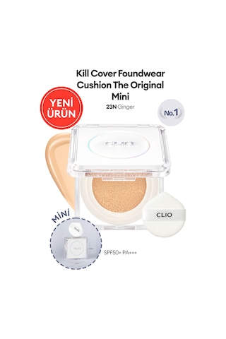 Mat Bitişli Clıo Kill Cover Founwear Cushion The Original Mini 23n Ginger Spf50+ Pa+++ 23n Ginger