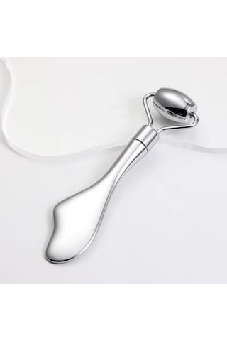 Metal Cilt Sıkılaştırıcı Face Gua Sha Rulosu Yüz Masaj Roller Model 4