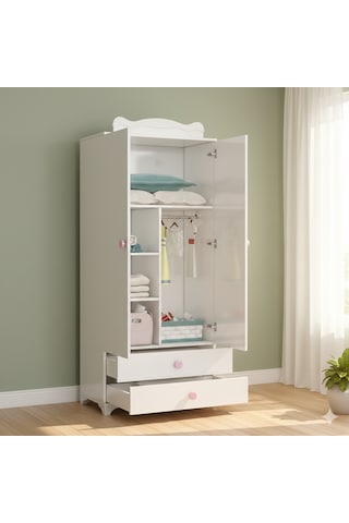 Patiko Sahra 970 2 Kapılı Bebek Odası Takımı Pembe