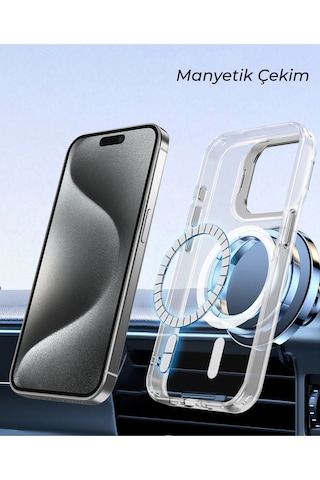 Joko iPhone 16 Pro Max Armor Magsafe Kapak Glblseme - 59 - Rainbow Renk