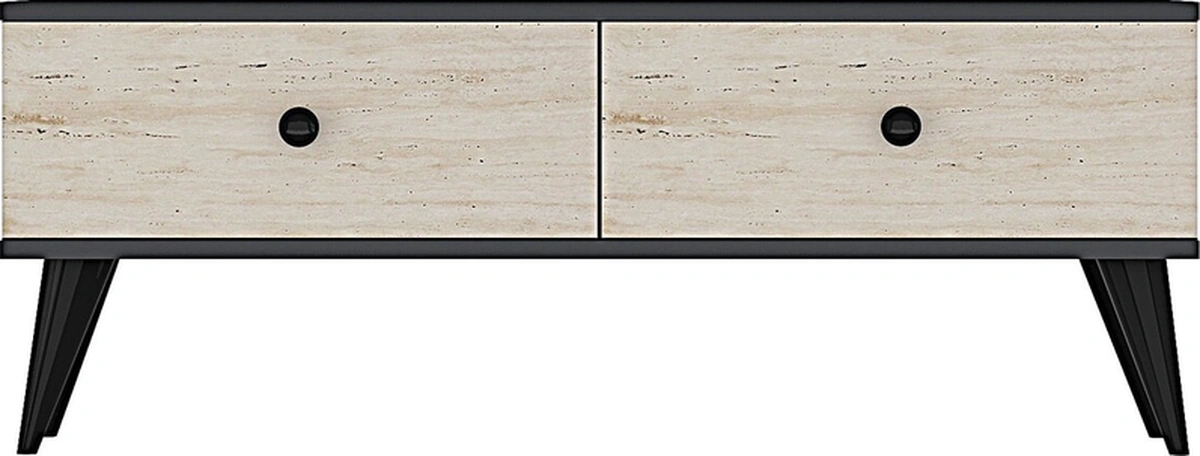 Tsa1202at - Mona Tv Stand Antrasit-traverten 120cm Antrasit