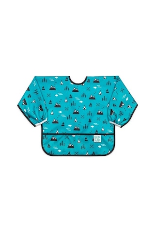 Bumkins Uzun Kollu Önlük (6-24 ay) - Great Outdoors Mavi