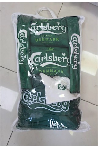Yeşil Carlsberg Süper Set Dörtlü Servis Kılıfı + İkili Yastık Ve Kemer Kılıfı +vites Poları 85398743