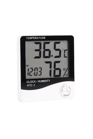 Htc-1 Dijital Termometre Alarmlı Nem Ve Sıcaklık Ölçer
