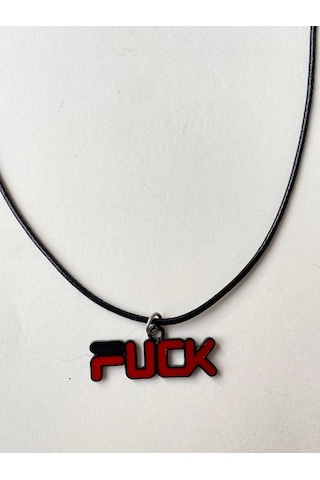 Paytak Moda F Ck Yazılı Kolye Unisex İpli Kolye Pytkkolye234 Turkuaz