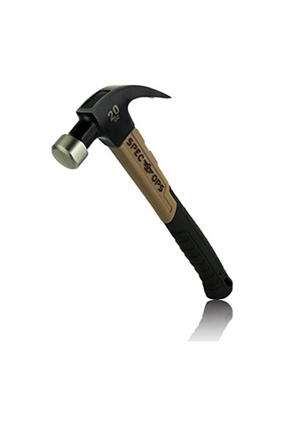 M20fg Fiberglas Çekiç 590 Ml Kavisli Pençe Darbe Emici Sap 3 Askerlere Bağışlanmış Siyah Kahverengi