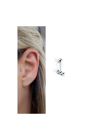 925ayar Gümüş Trend Kıkırdak Piercing Gümüş