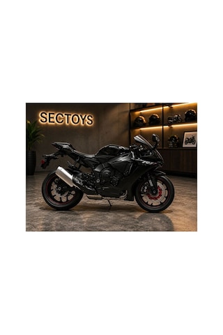 1:12 Ölçek Yamaha Yzf-r1 Model Diecast Motosiklet Kutulu Lisanslı Yamaha Yzf-r1 Siyah