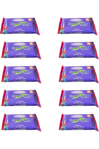 Fresh'n Soft Islak Cep Mendil - Alkolsüz Ve Ph Dengelenmiş - Çiçeksi Kokular - 15 Adetlik 36 Paket 36'lı Set