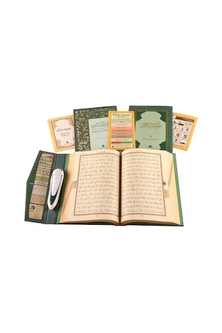 Hayrat Neşriyat Kuran Okuyan Kalem Seti Yeşil, Rahle Boy, Karton Kutulu