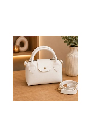 Names Bag Vienesta Oval Mini Doktor Çantası - Çapraz Askılı Kadın Kol Ve Omuz Çantası Beyaz Beyaz Names Bag Vienesta Oval Mini Doktor Çantası - Çapraz Askılı Kadın Kol Ve Omuz Çantası Beyaz Beyaz