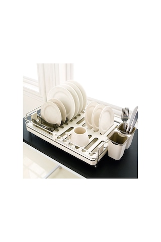 Primanova Bianka Paslanmaz Çelik Bulaşık Sepeti Krem