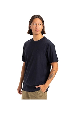 Quiksilver Slub Roundneck Erkek T-shirt-29751 Lacivert