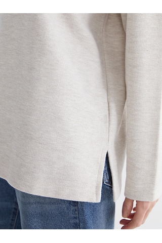 Lcw Comfort Bej Bisiklet Yaka Kadın Sweatshirt