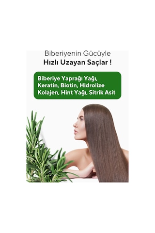 The Ceel Biberiye Şampuanı Dökülme Karşıtı ve Hızlı Uzamaya Yardımcı Keratin, Biotin ve Kolajen Özlü 250 ml