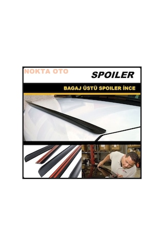 Tüm Araçlara Uyumlu Bagaj Üstü Spoiler 3.6Cm X 135Cm