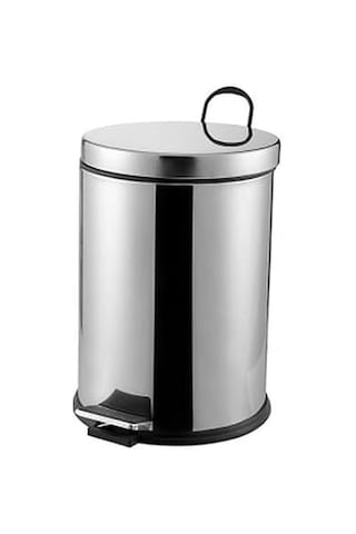 Pedallı Çöp Kovası Krom 12 Lt 000302