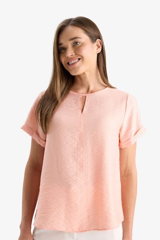 Defacto Regular Fit Yuvarlak Yaka Kısa Kollu Bluz C8831ax25smpn339 Pembe