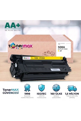 Hp 508a Cf362a Sarı Uyumlu Toner Aa Plus / Color Laserjet Enterprise M552 / M553 / Mfp M577