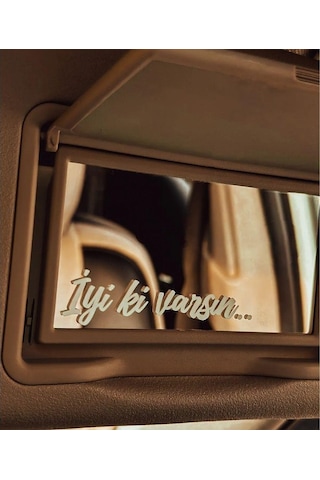 İyi Ki Varsın Araba Güneşlik Ayna Yazısı Sticker 8cm X 2cm