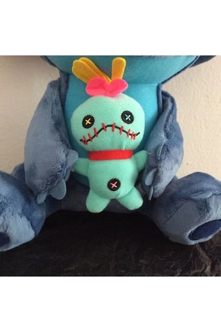 Stitch 25cm Elinde Bebeği Ile Beraber Peluş Oyuncak Disney Kawaii 25 Cm 1 Yaş Hayır Mavi Ha