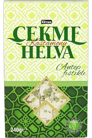 Elvan Çekme Helva Antep Fıstıklı 240 Gr. (1 Paket)