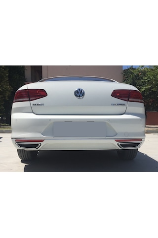 Volkswagen Passat B8 Arka Tampon Çitası Krom Nikelajı 2015-2018