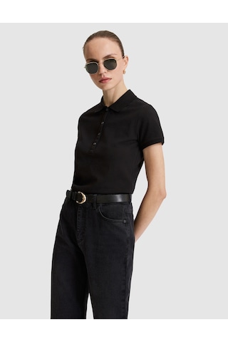 Pierre Cardin Kadın Siyah Tişört Basic 50325456-vr046