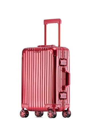 Monat Luggages Monnat Al-01 Alüminyum Kırmızı Büyük Boy Valiz Diğer