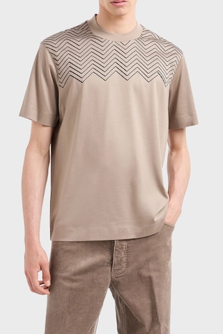 Emporio Armani Pamuklu Regular Fit Bisiklet Yaka T Shirt Erkek T Shirt 6d1t91 1josz 0144 Bej