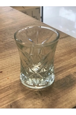 6 Lı Asya Kahve Yanı Su Bardağı Şeffaf Renk Royaleks-70279 Beyaz