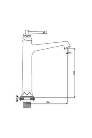 Newarc Pera Çanak Tipi Lavabo Bataryası Altın 961001