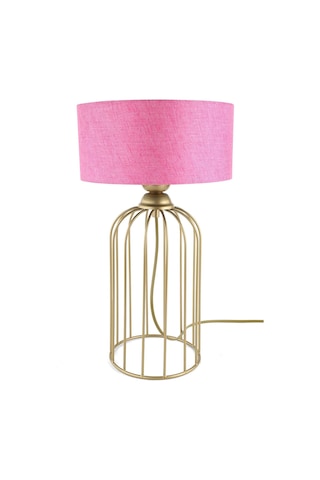 Tema Masa Lambası Eskitme Pembe Şapka