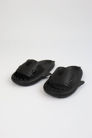 Wagoon Wg500 Köpekbalığı Siyah Unisex Tam Ortopedik Terlik Shark Slides Siyah