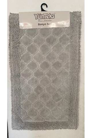 Pamuk Makarna Tufting 2'li Klozet Takımı , Banyo Seti ,d.kabuğu,v