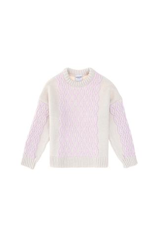 U.S. Polo Assn. Kız Çocuk Krem Bisiklet Yaka Kazak 50293126-VR071