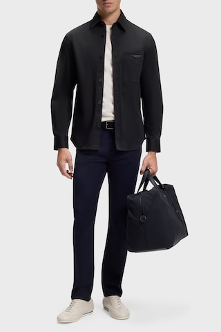 Boss Lgoolu Pamuklu Relaxed Fit Uzun Kollu Gömlek Erkek Gömlek 50567166 001 Siyah SİYAH