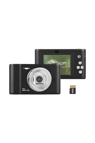 1080p Dijital Kamera Video 50mp Fotoğraf Çift Lens 2.4 İnç Ekran 8x Zoom