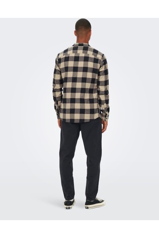 Only & Sons Onsgudmund Ls Checked Shirt Noos Erkek Lacivert Uk Gömlek - 22007112 Lacivert