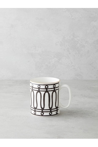 English Home White Charmed Bone Porselen Kupa 290 Ml Siyah-beyaz-gold Siyah-beyaz-gold